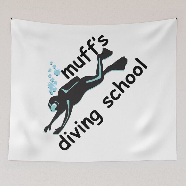 Item preview, Muff's Diving School T-Shirt designed and sold by UniqueStylistic.