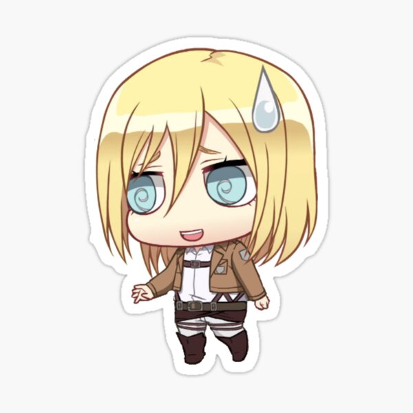 attack on titan chibi stickers redbubble