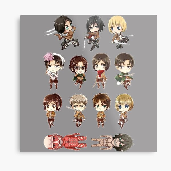 pack attack on titan metal print by eidlike redbubble