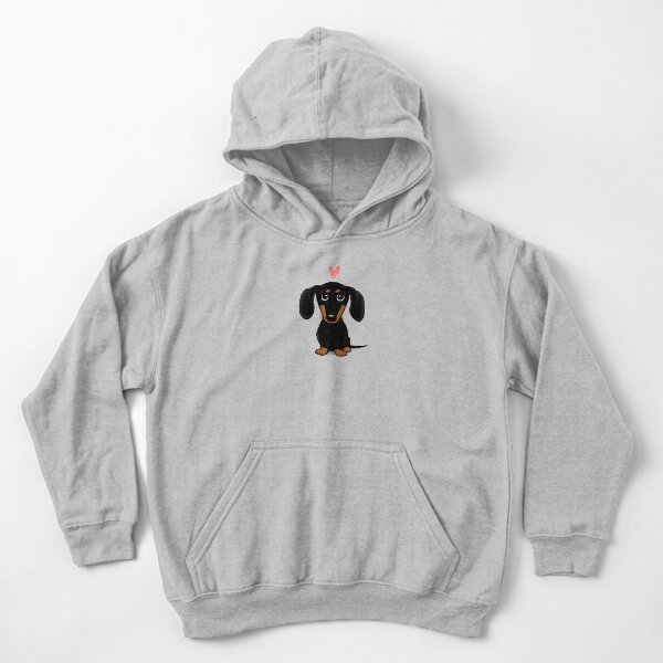 Item preview, Black and Tan Dachshund with Heart | Cute Cartoon Wiener Dog designed and sold by Jenn Inashvili.