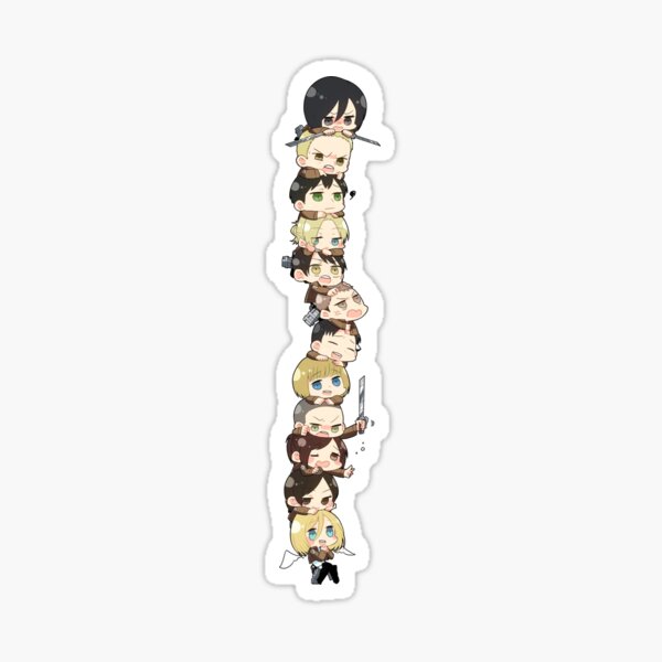 Attaque sur Titan Chibi Sticker
