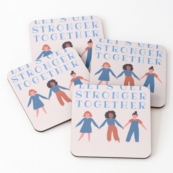 Item preview, Friends Let Us Get Stronger Together designed and sold by PaperDreamPod.