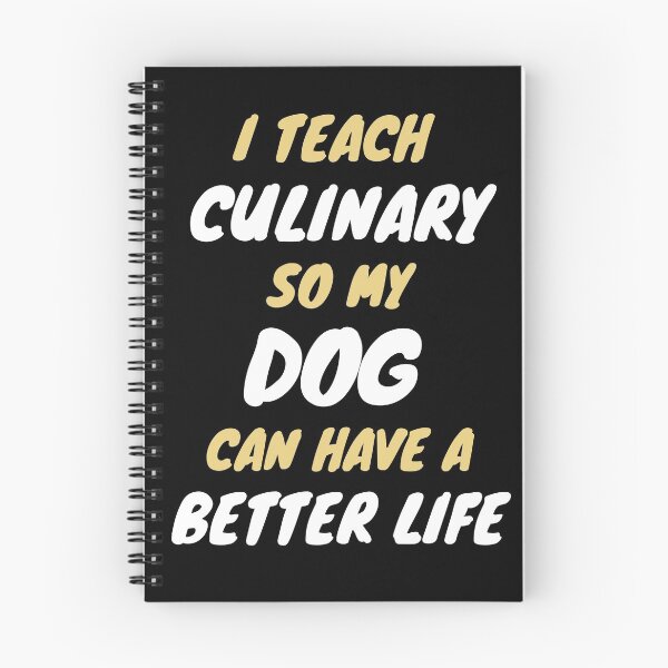 Item preview, culinary teacher dog lover designed and sold by SnowballStep.