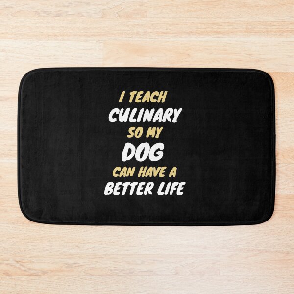 Item preview, culinary teacher dog lover designed and sold by SnowballStep.