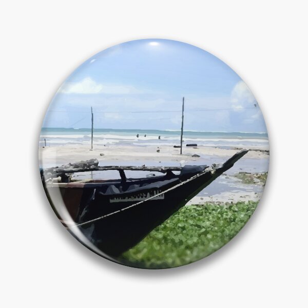 Item preview, Fishing Boat stopped at a Beach and Sea designed and sold by Morpheus Store.