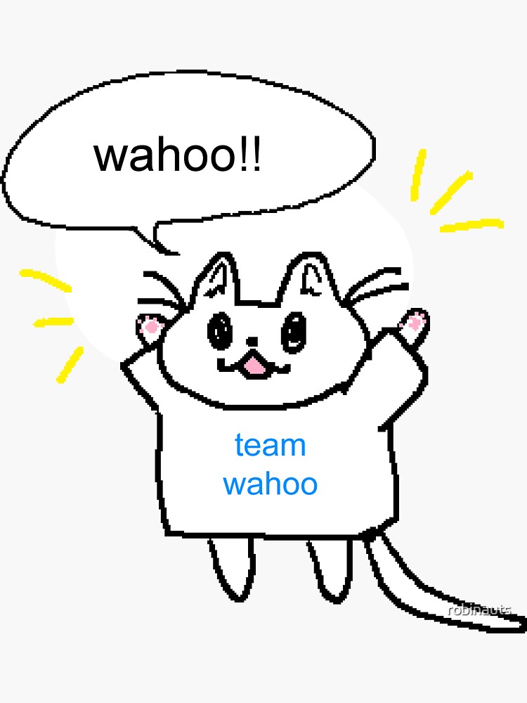 team wahoo Sticker for Sale by robinauts