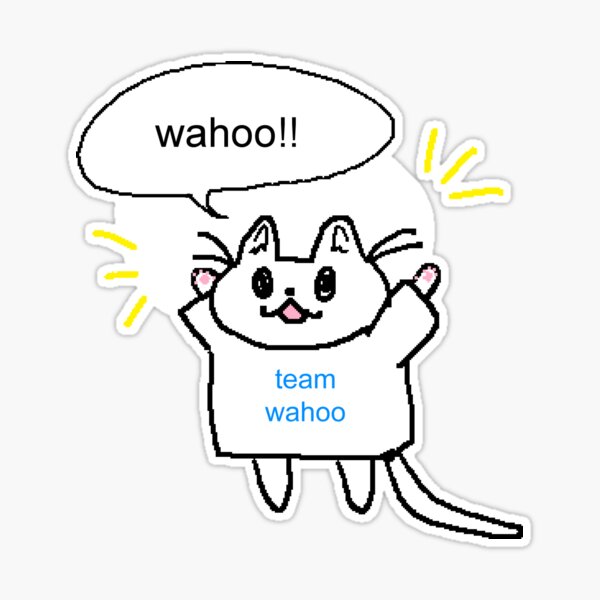 team wahoo Sticker for Sale by robinauts