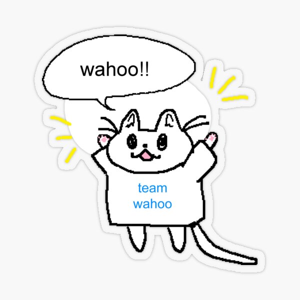 "team wahoo" Sticker by robinauts Redbubble