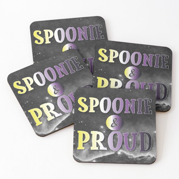 Item preview, Non-binary: Spoonie and Proud designed and sold by PrettySickArt.