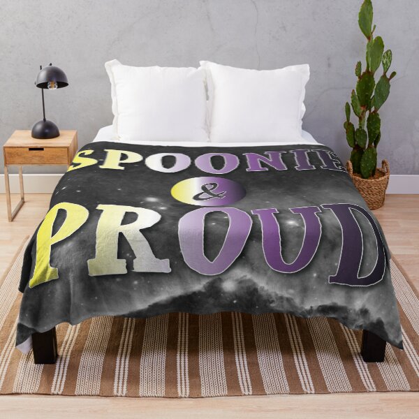 Item preview, Non-binary: Spoonie and Proud designed and sold by PrettySickArt.