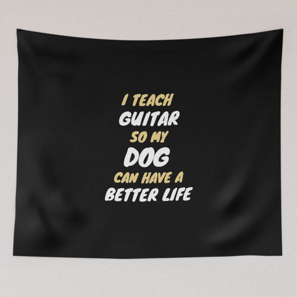 Item preview, guitar teacher dog owner designed and sold by SnowballStep.