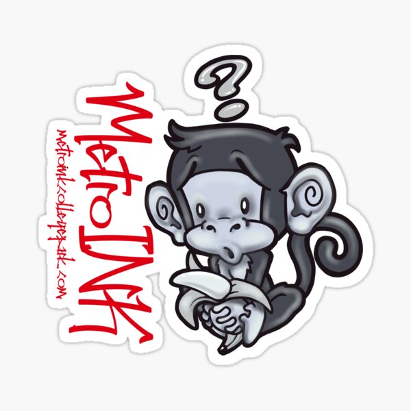 MetroINK Cheeky Monkey Sticker