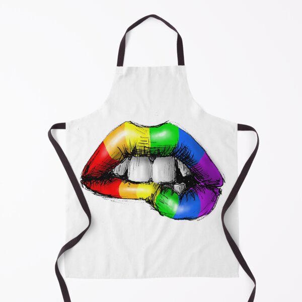 Item preview, Mouth rainbow biting lip designed and sold by InkLove.