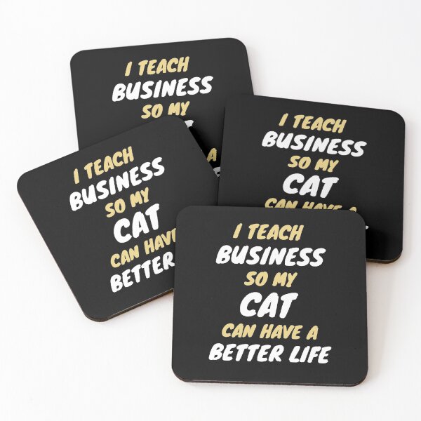 Item preview, business teacher cat owner designed and sold by SnowballStep.
