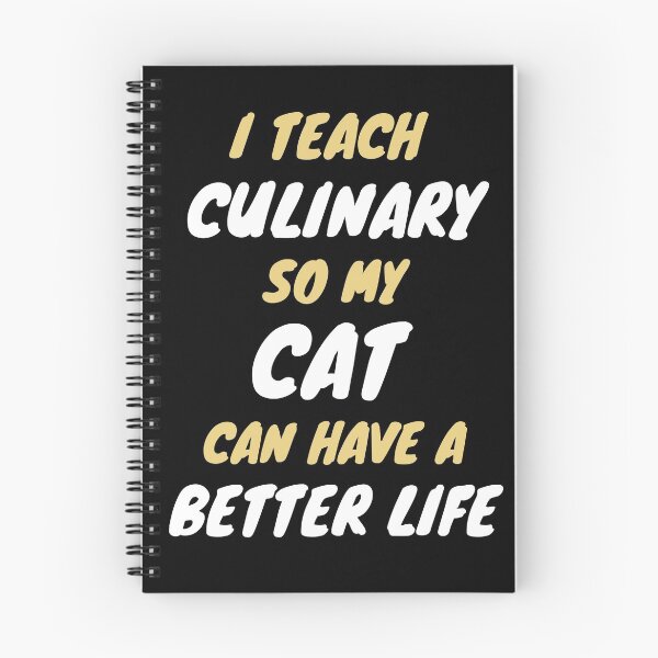 Item preview, culinary teacher cat owner designed and sold by SnowballStep.