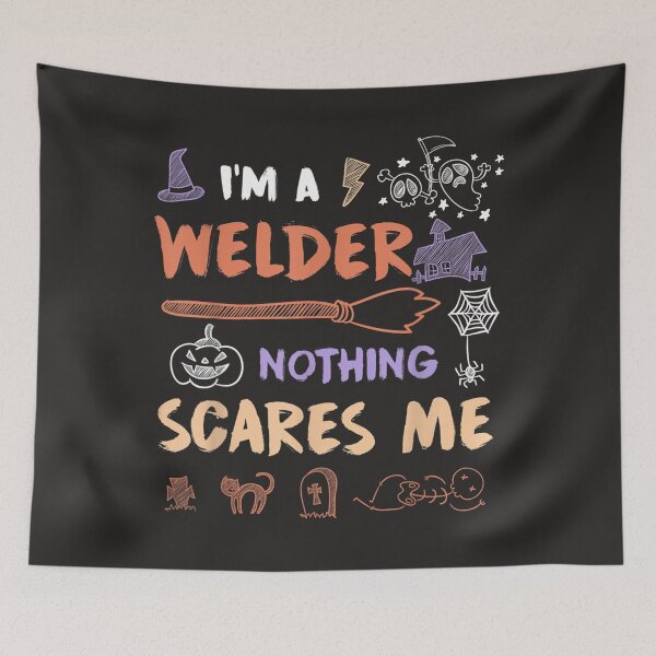Item preview, Halloween I am a Welder Nothing Scares Me designed and sold by GeniusDesignArt.