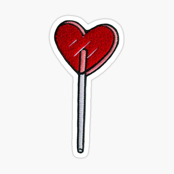 Heart Lollipop Patch Sticker