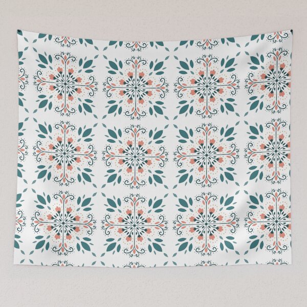 Item preview, Folklore Floral Moroccan Style Tile designed and sold by VictoriaRandall.