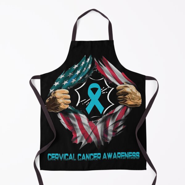 Item preview, Cervical Cancer Awareness American Flag designed and sold by ArangoaStore.