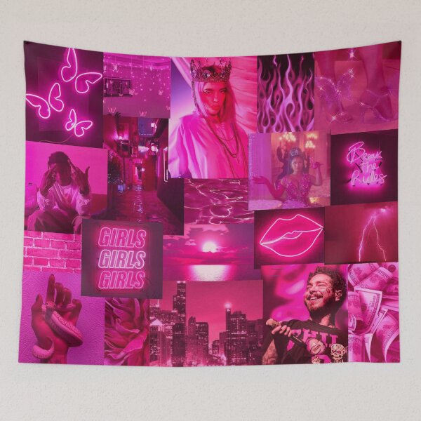 Item preview, Dark Pink Aesthetic Collage designed and sold by alekkar2002.