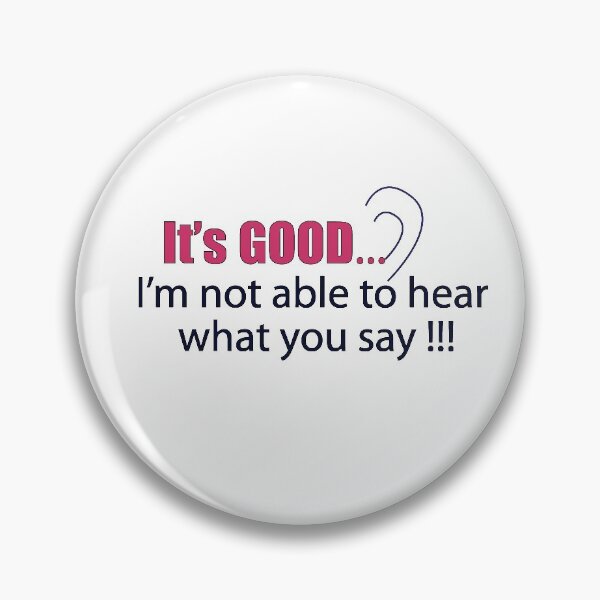 Item preview, I'm Not Able to Hear What You Say - Hearing Impaired Pattern designed and sold by Nisha Prabhu.