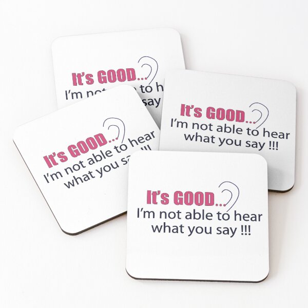 Item preview, I'm Not Able to Hear What You Say - Hearing Impaired Pattern designed and sold by Nisha Prabhu.