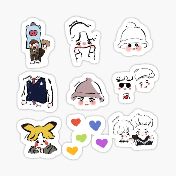 Artikel-Vorschau von Hobi Sticker Pack, designt und verkauft von btsblob.