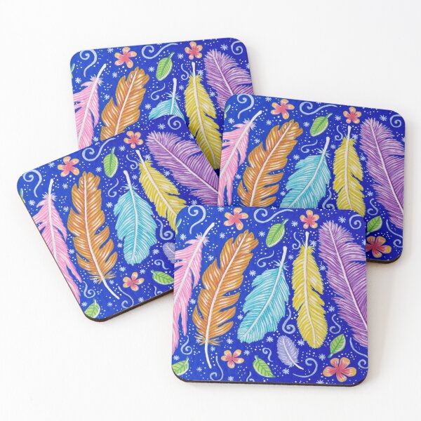 Item preview, Feathers and Frangipanis designed and sold by Soozie Wray.