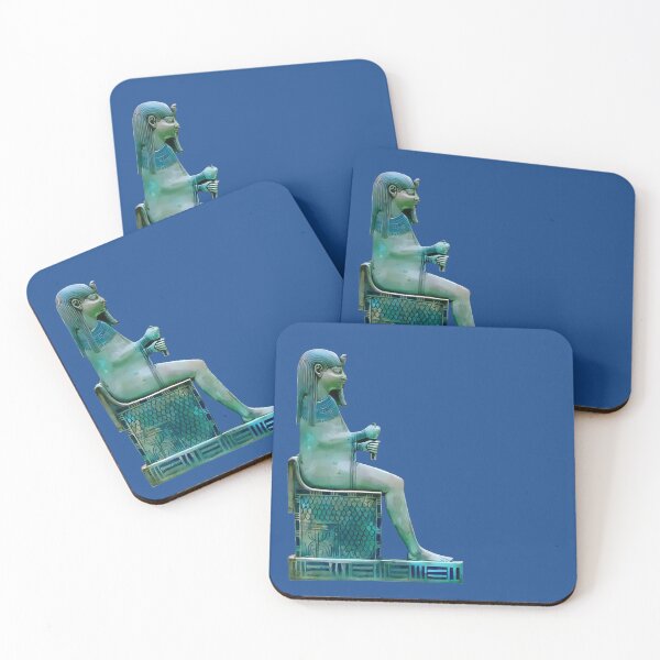 Item preview, Ptolemaic period faience inlay of a god designed and sold by DotorEaon.