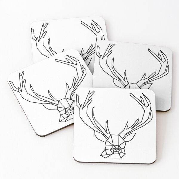 Item preview, Geometric Minimalistic Deer Head designed and sold by Zeemow.