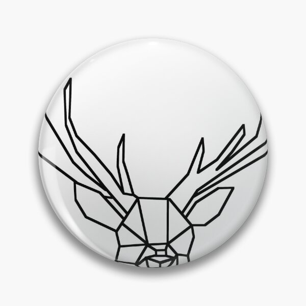 Item preview, Geometric Minimalistic Deer Head designed and sold by Zeemow.