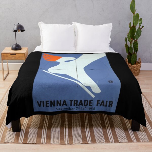 Item preview, Vienna Trade Fair retro poster designed and sold by CorasPosters.