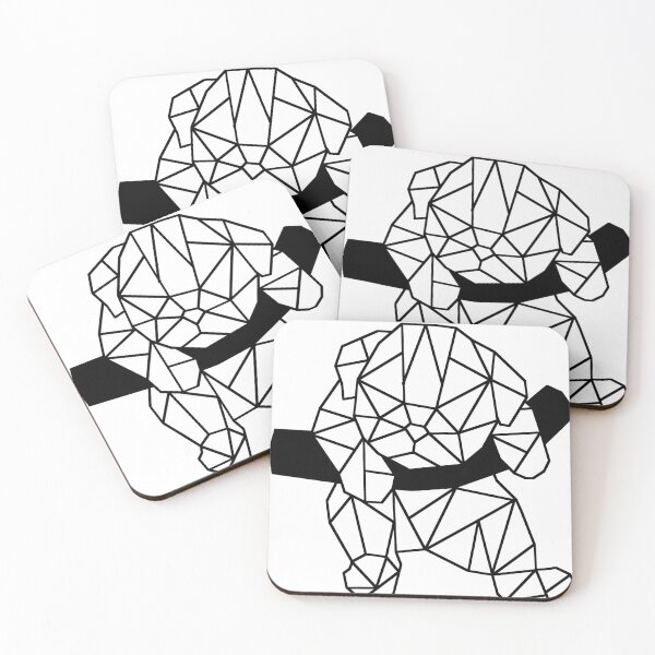 Item preview, Geometric Minimalist Cute Pug designed and sold by Zeemow.