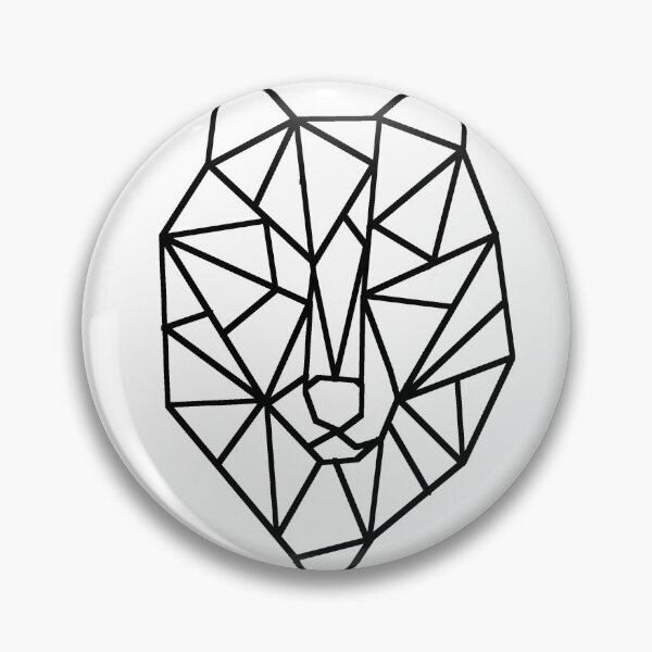 Item preview, Geometric Minimalist Wolf Head designed and sold by Zeemow.