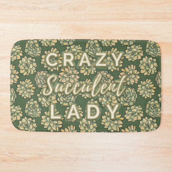 Item preview, Green Yellow Watercolour Crazy Succulent Lady Cactus Pattern designed and sold by marta-maria.