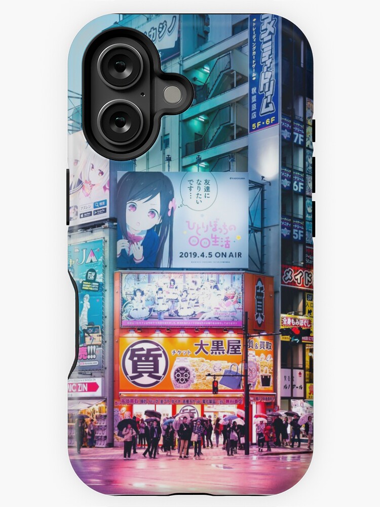 Anime Akihabara Neon Dream many colourful reflection on the