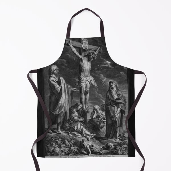 Item preview, Christ on the Cross, with Mary and Johannes by Engraver Schelte Adamsz Bolswert Classical Art Old Masters Reproduction designed and sold by Xzendor7 Digital Art Creations.