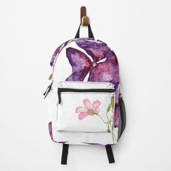 Item preview, hand painted purple oxalis watercolor designed and sold by ColorandColor.