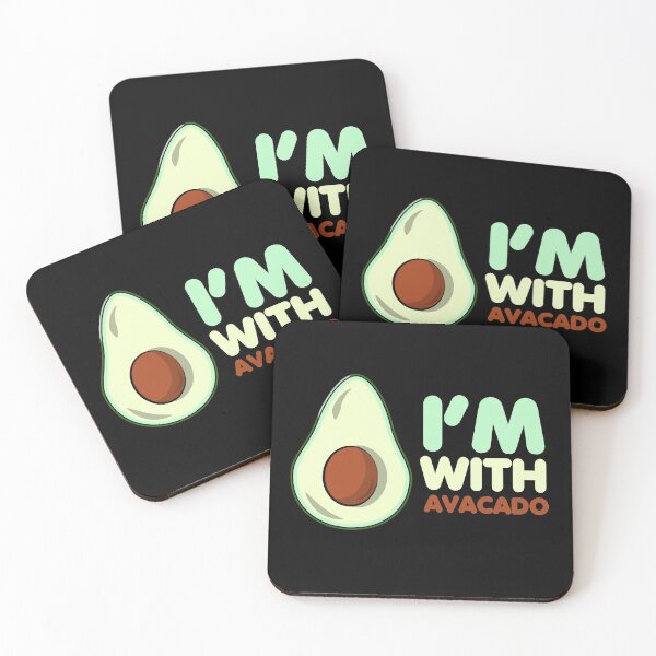 Item preview, I'M With Avocado designed and sold by YueHeng Creates ⭐⭐⭐⭐⭐.
