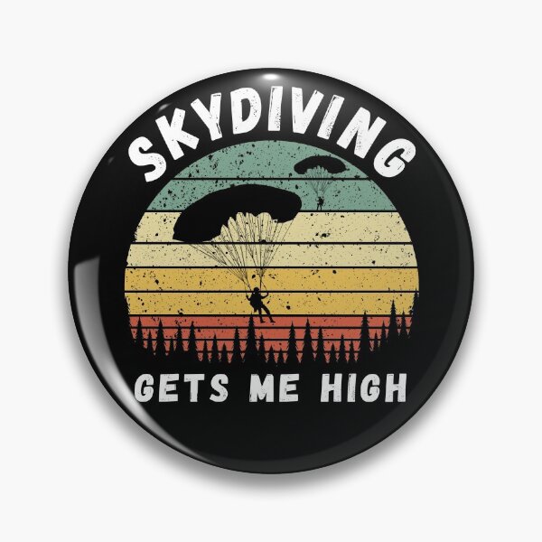 Item preview, Skydiving Gets Me High Distressed Sunset designed and sold by SAVWIS.