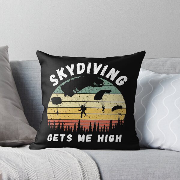 Item preview, Skydiving Gets Me High Distressed Sunset designed and sold by SAVWIS.