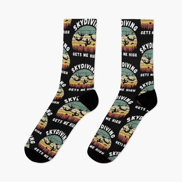 Item preview, Skydiving Gets Me High Distressed Sunset designed and sold by SAVWIS.