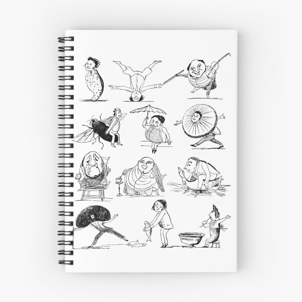 Item preview, Edward Lear Characters (black) designed and sold by Hollie Black.