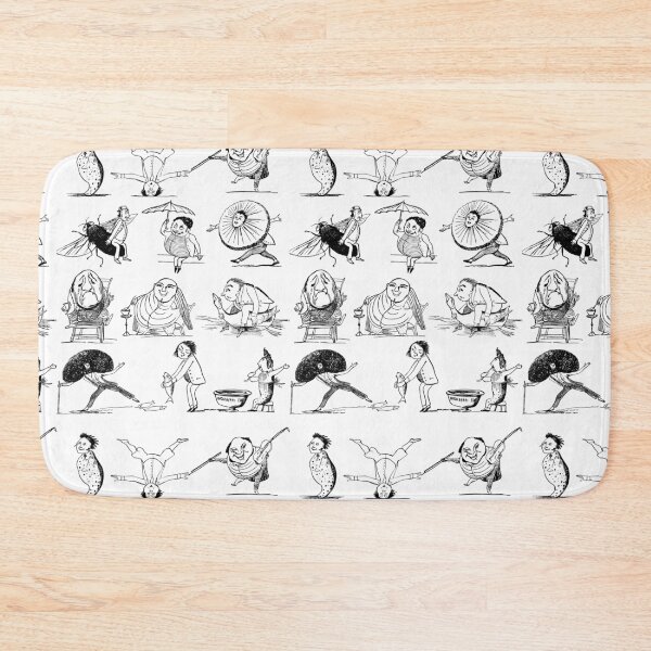 Item preview, Edward Lear Characters (black) designed and sold by Hollie Black.