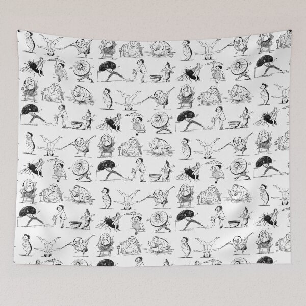 Item preview, Edward Lear Characters (black) designed and sold by Hollie Black.