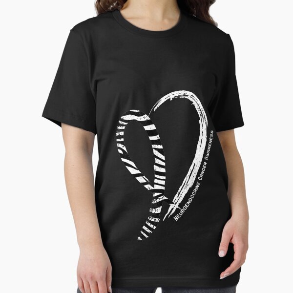 Item preview, Zebra Stripe Heart Ribbon Neuroendocrine Cancer Awareness Gifts designed and sold by KevenGerhold.