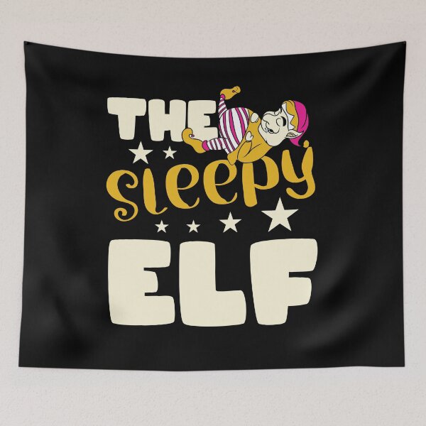 Item preview, The Sleepy Elf Santa Claus Reindeer Xmas Christmas Season designed and sold by shirti.