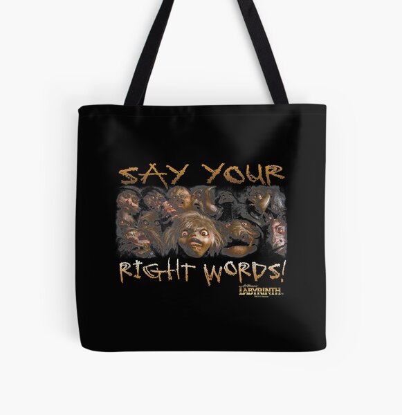 Official Labyrinth Goblins Say Your Right Words Tote Bag 
