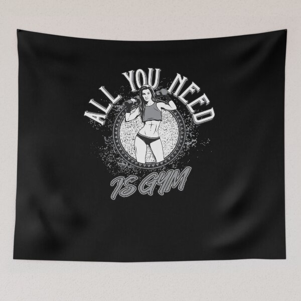 Item preview, Female Bodybuilder - All You Need Is Gym designed and sold by Two Left Hands Design.