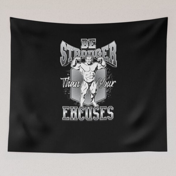 Item preview, Bodybuilder Poses Be Stronger Than Your Excuses designed and sold by Two Left Hands Design.